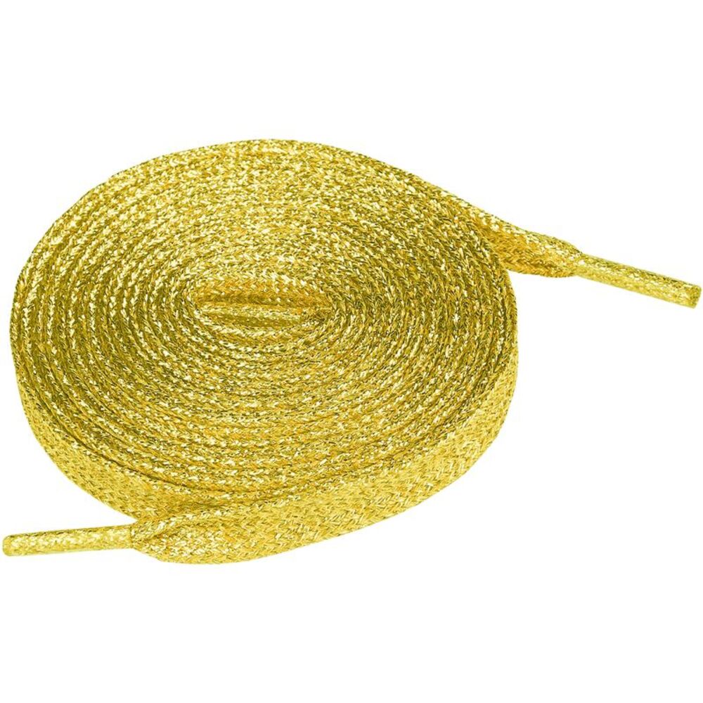 Glitter Flat Sneakers Shoelace Shoe Laces Strings 120cm/47.24" Dark Gold